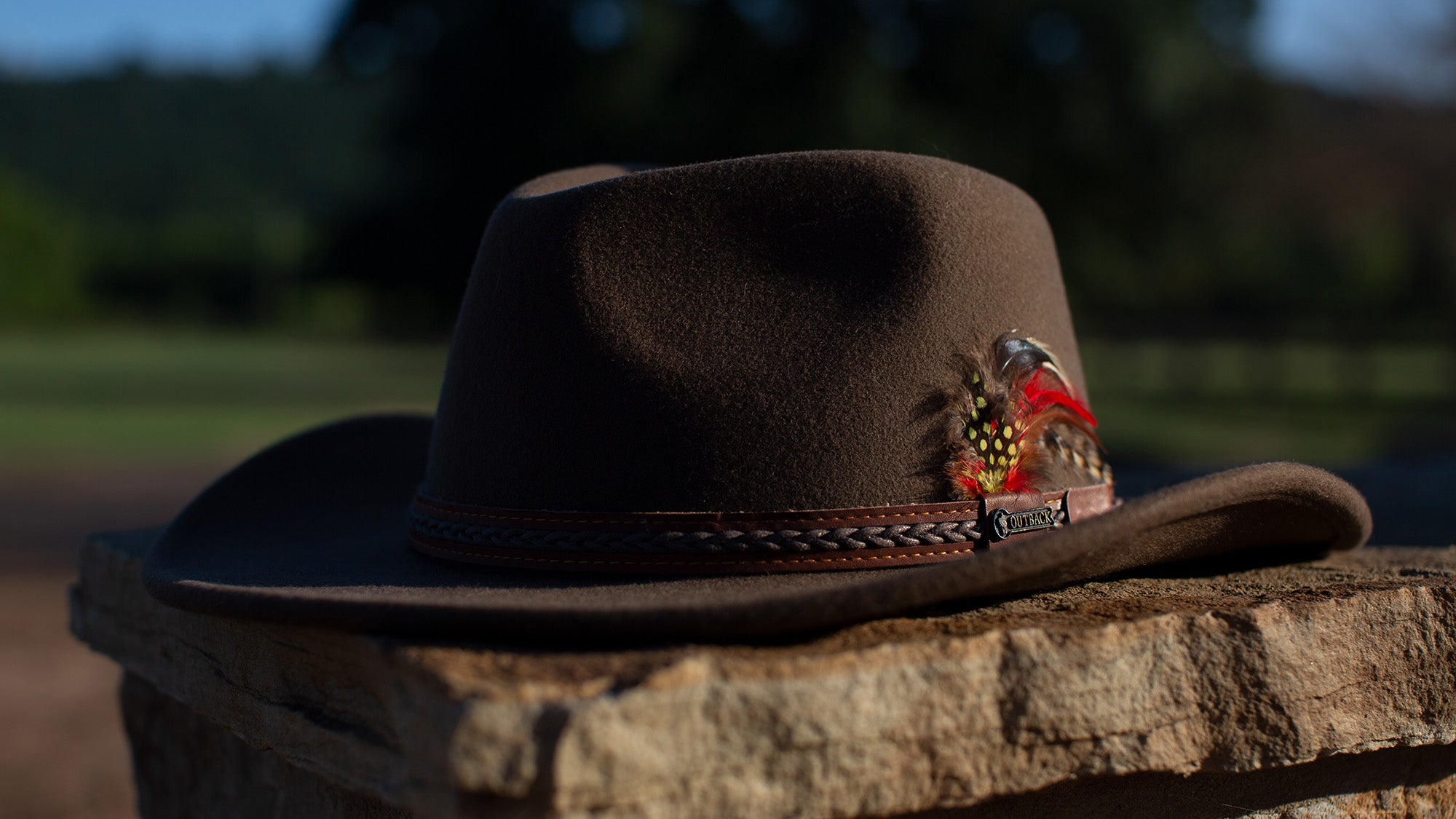 Brown or Black Leather HATBAND ONLY for a Western Cowboy Hat -  Denmark