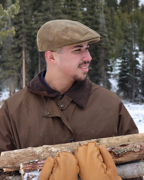 Outback Trading Company Leather Ascot Cap Caps