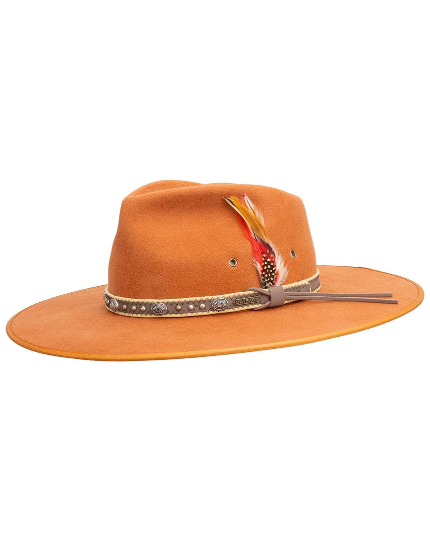 Outback Trading Company Swan Wool Hat Burnt Orange / 678 1114-BTO-678 789043385625 Hats