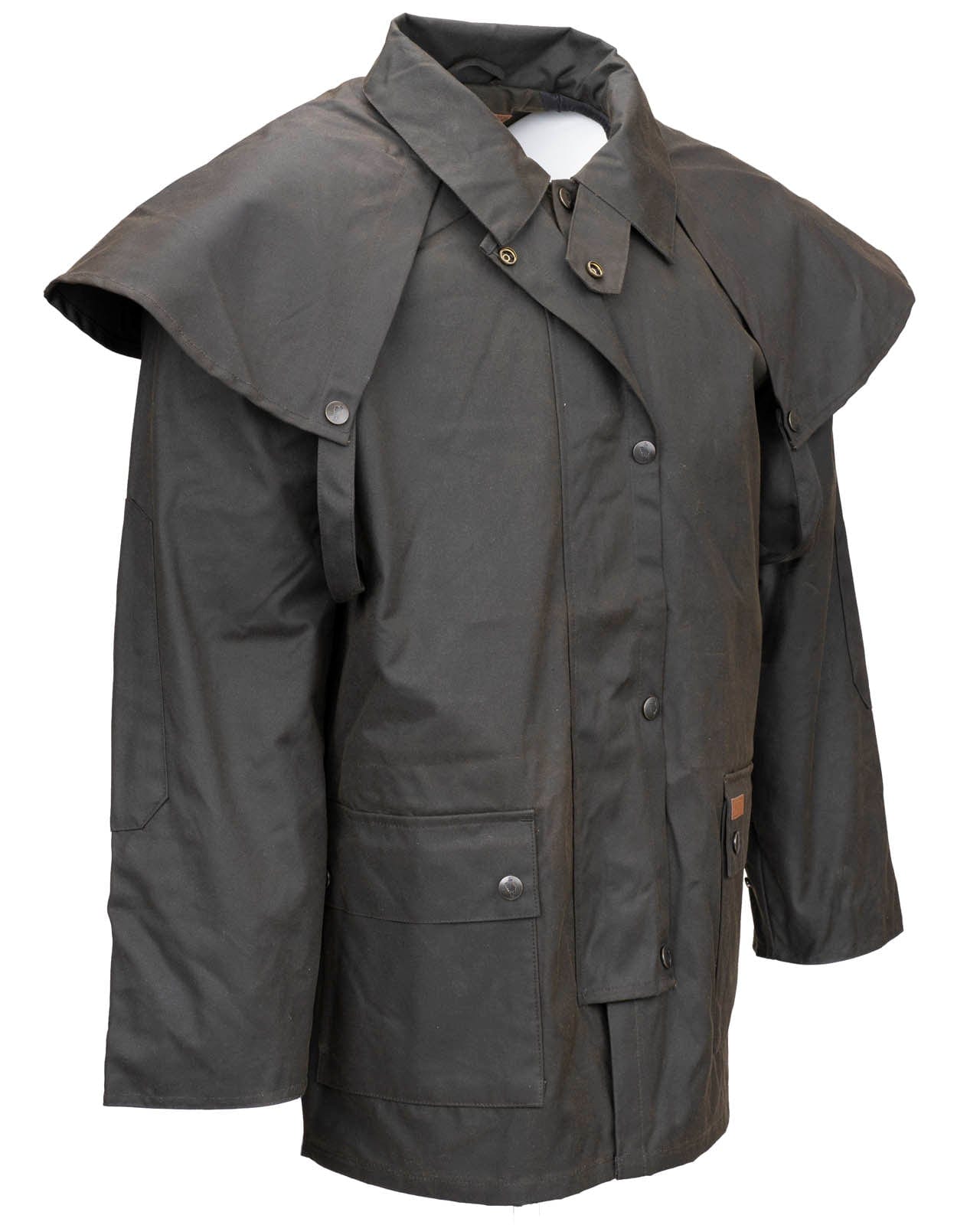 Unisex Lightweight Western Oilskin Waterproof Long Duster Coat Workwear