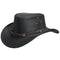 Outback Trading Company Wagga Wagga Leather Hat Black / SM 1367-BLK-SM 089043910927 Leather Hats