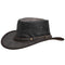 Outback Trading Company Iron Bark Leather Hat Chocolate / SM 1377-CHO-SM 089043225861 Leather Hats