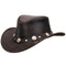 Outback Trading Company Rawhide Leather Hat Chocolate / SM 1376-CHO-SM 089043222303 Leather Hats