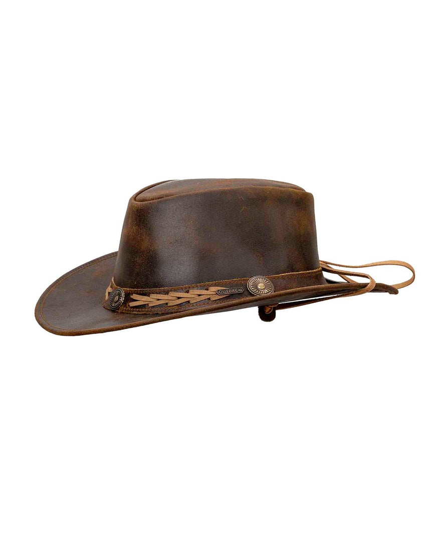 Outback Trading Company Ridge Leather Hat Leather Hats