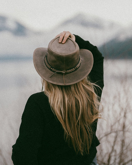 Outback Trading Company Wagga Wagga Leather Hat Leather Hats