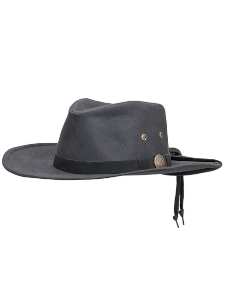 Outback Trading Company Kodiak Oilskin Hat Black / SM 1480-BLK-SM 789043014839 Oilskin Hats