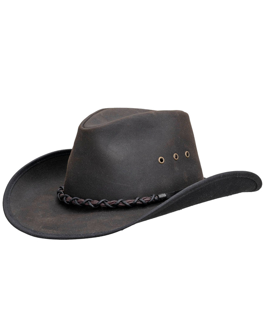 Outback Trading Company Bootlegger Oilskin Hat Brown / SM 1484-BRN-SM 089043239523 Oilskin Hats