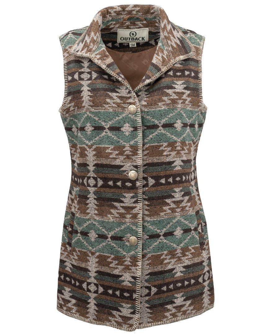 Outback Trading Company Women’s Stockard Vest Brown / SM 29655-BRN-SM 789043412215 Vests