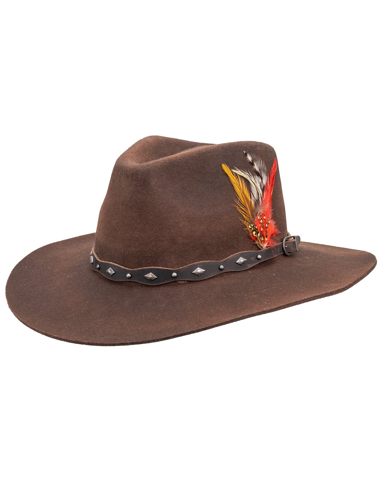 Outlet Outback Trading Company Brown Wool Fedora Hat