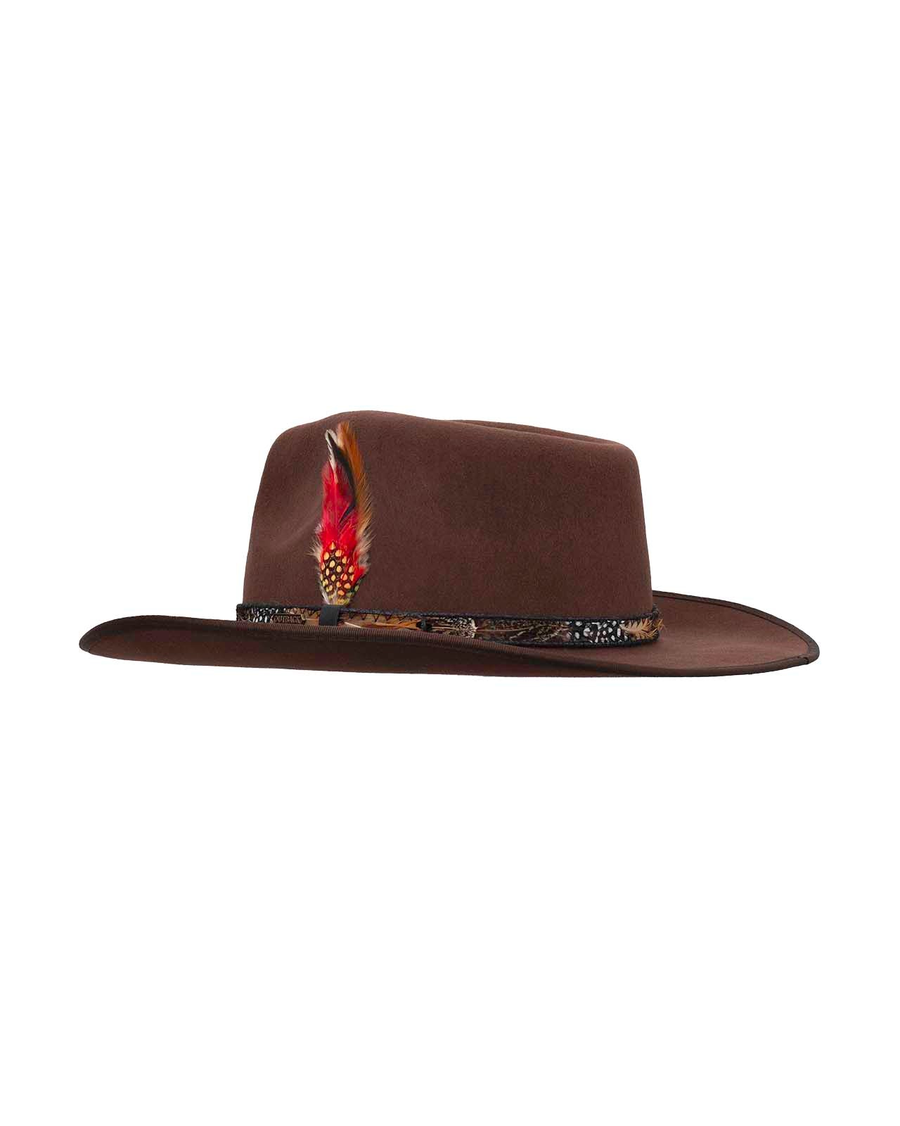 Outback Trading Company hotsell Brown Wool Fedora Hat