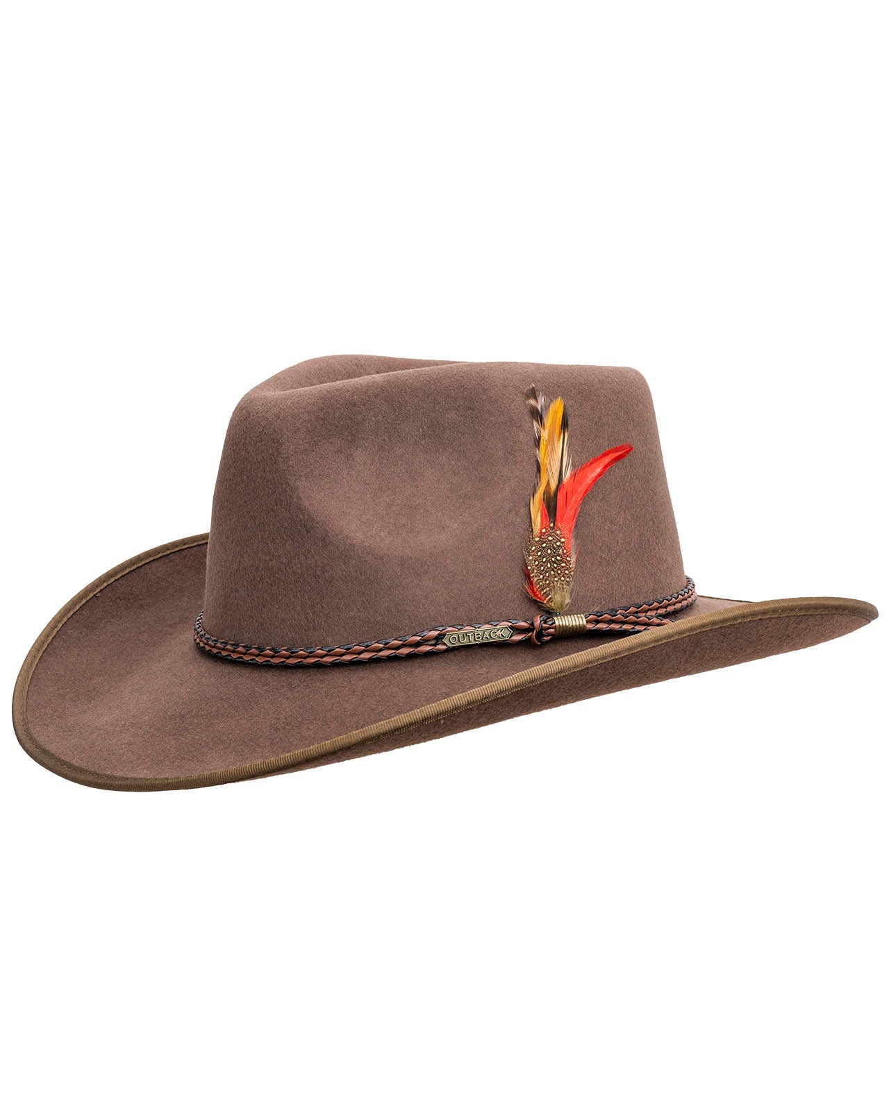 Outback Trading Company hotsell Brown Wool Fedora Hat