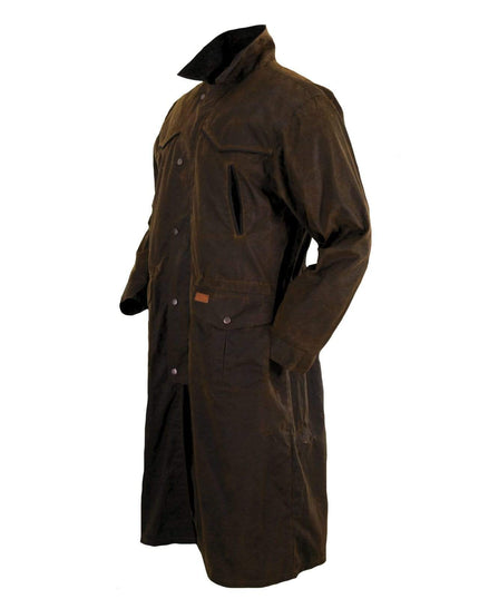 Pathfinder Oilskin Duster Coat | Duster Coats by Outback Trading ...