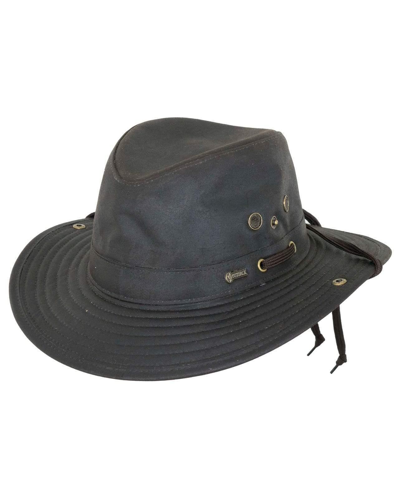 Outback Trading Oilskin River Guide Hat Field Tan XL