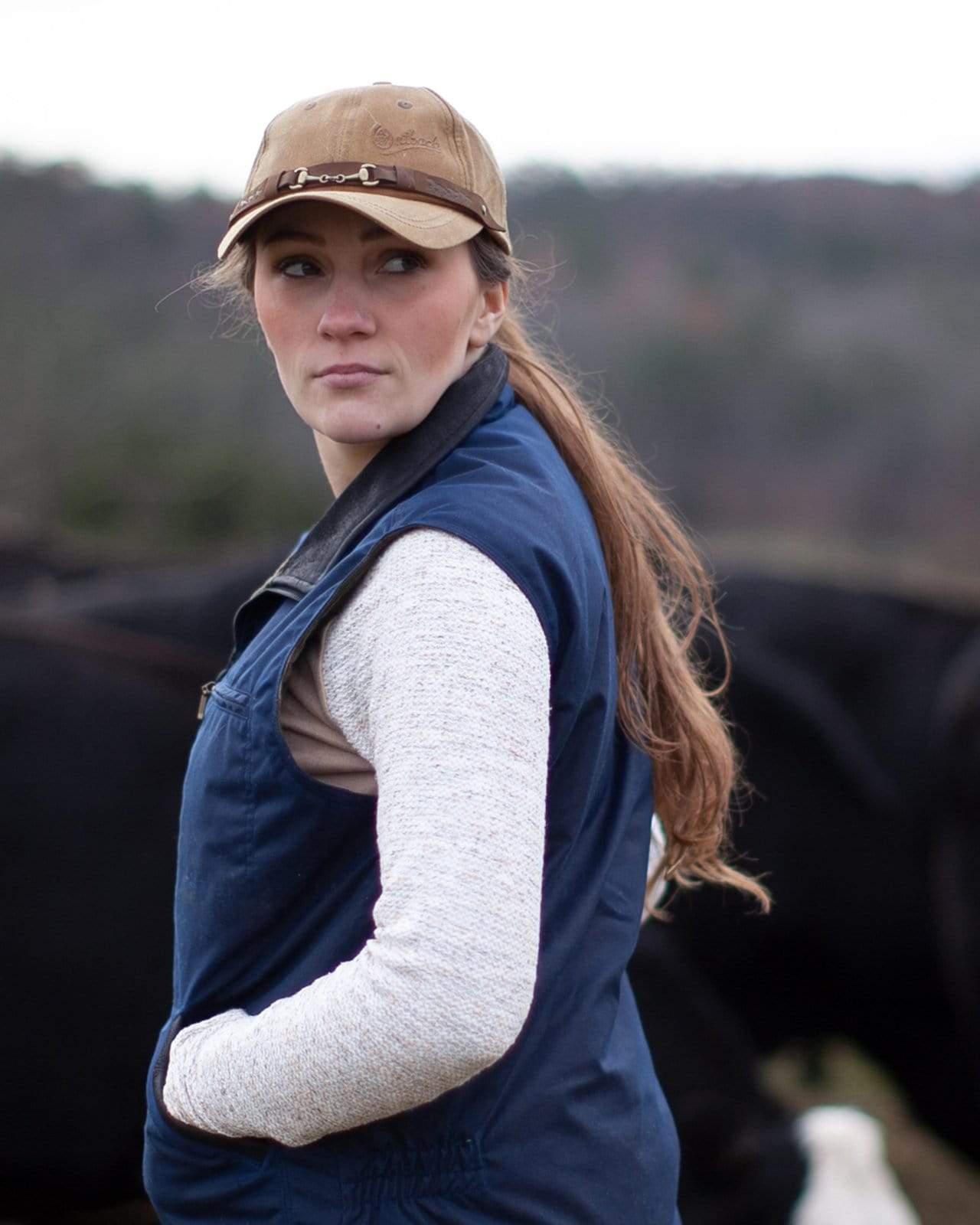 Outback Trading Equestrian Cap - Black (One)